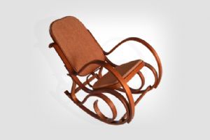 A1011-G Antique rocking chair brown